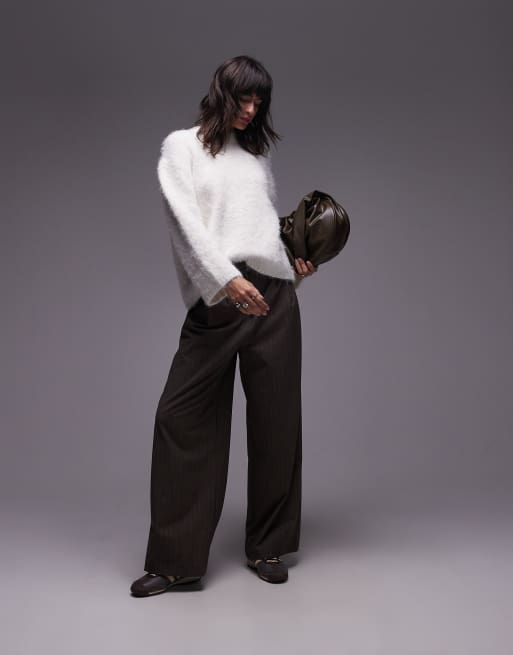トップス Fluffy Sweater Topshop ultra fluffy oversized sweater in ivory | ASOS