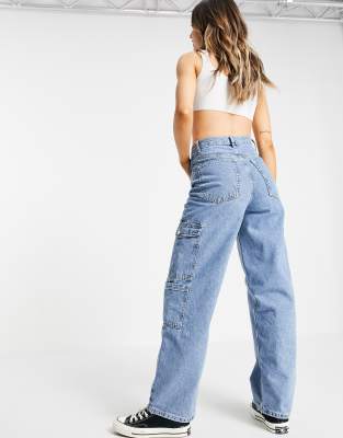 blue utility jeans