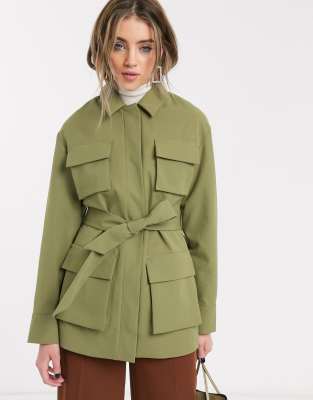 topshop khaki blazer