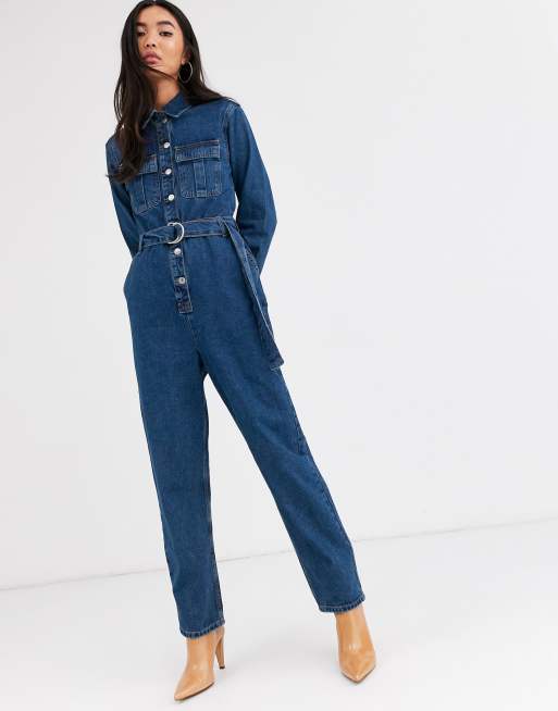 Topshop denim utility sales boiler suit