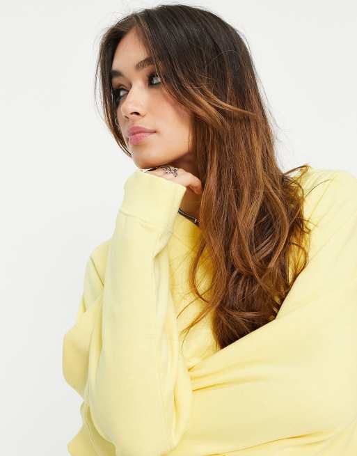 Topshop yellow sale sweatshirt