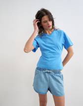 Topshop v-neck cinch in blue