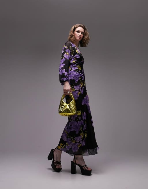 topshop floral maxi dress