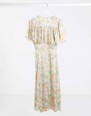 topshop orange floral dress