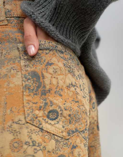 Topshop vaquero recto de talle bajo en jacquard, 2 de 5