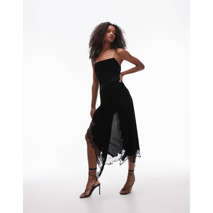Lux Velour Lace Midi Dress | ♡herliptoこれくしょん♡