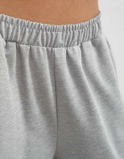 Topshop verkürzte Jogginghose mit Paspeldetail in Grau, 3 von 5