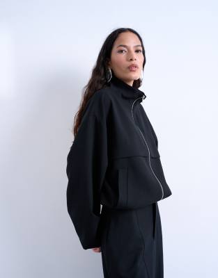 Topshop - Veste à col cheminée - Noir