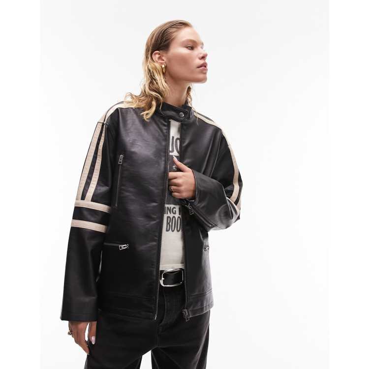 Veste motard oversize shop