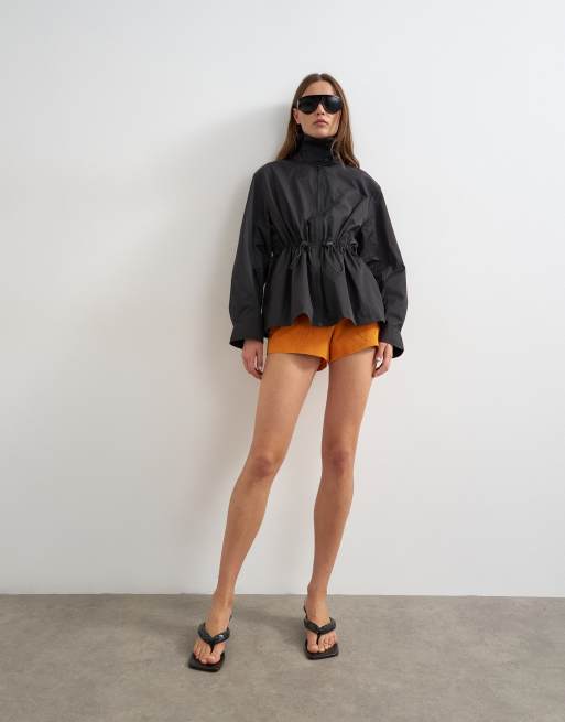 Topshop - Veste technique avec cordon de serrage à la taille - Noir, 2 de 4