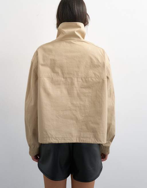 Topshop - Veste zippée à poche - Taupe, 4 de 4