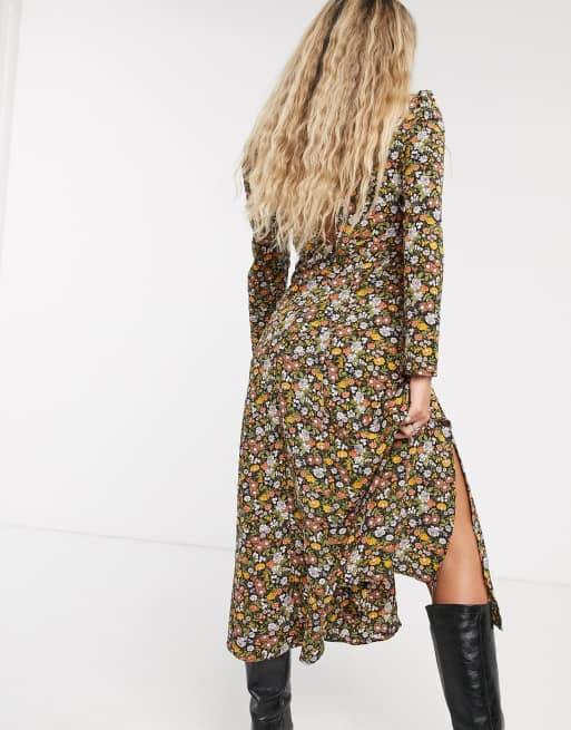 Topshop - Vestito midi multi con spacco sulla coscia, 2 di 4