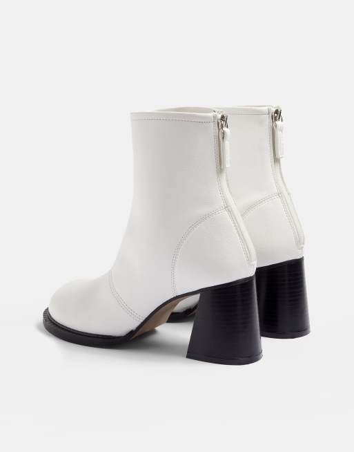 Topshop cheap boots white