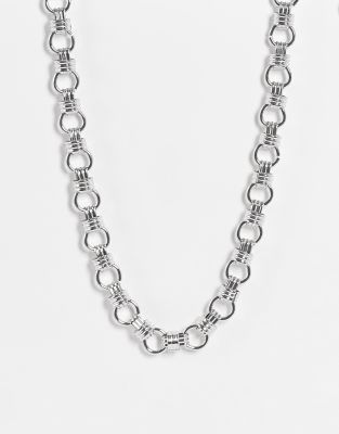 Topshop vintage link necklace in silver