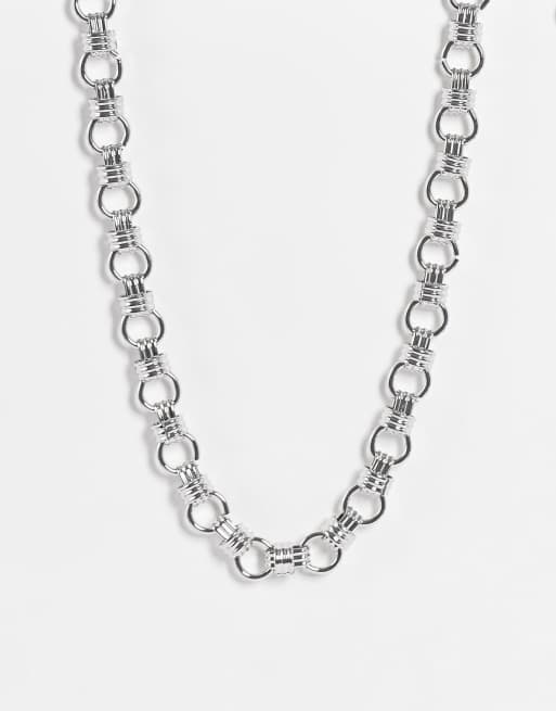 Topshop vintage link necklace in silver