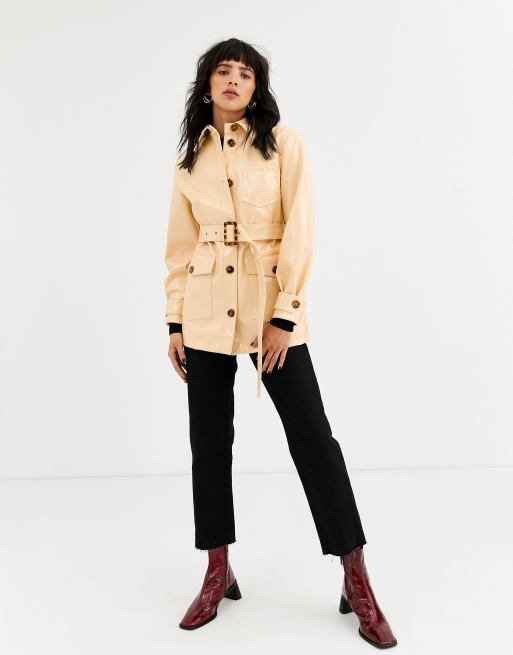 Topshop sale vinyl jacket