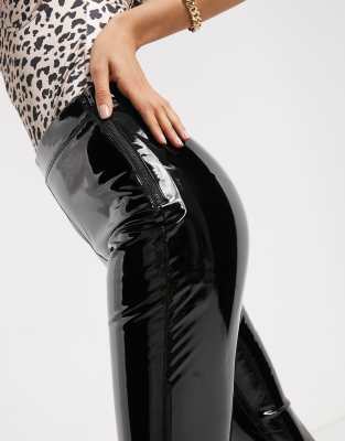 Topshop vinyl leggings in black Size 4 - $25 New With Tags - From