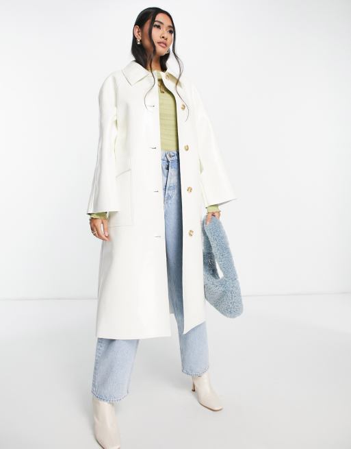 Topshop discount white coat