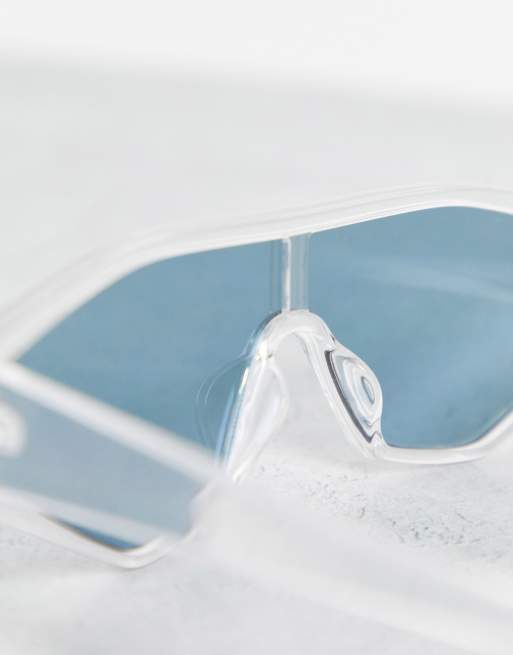 Topshop - Visor-solbriller med klart stel, 3 af 4
