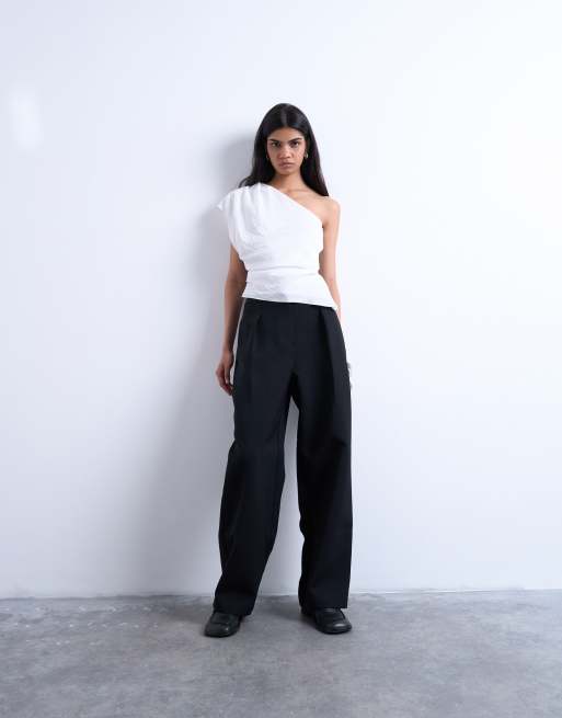 Topshop – Vit, enaxlad topp, 4 av 4