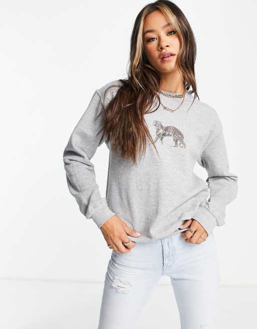 Topshop tiger sweatshirt new arrivals