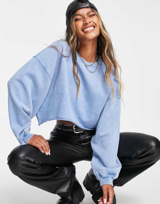 Asos hot sale cropped sweatshirt