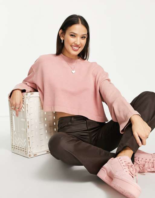 Rust pink outlet sweatshirt