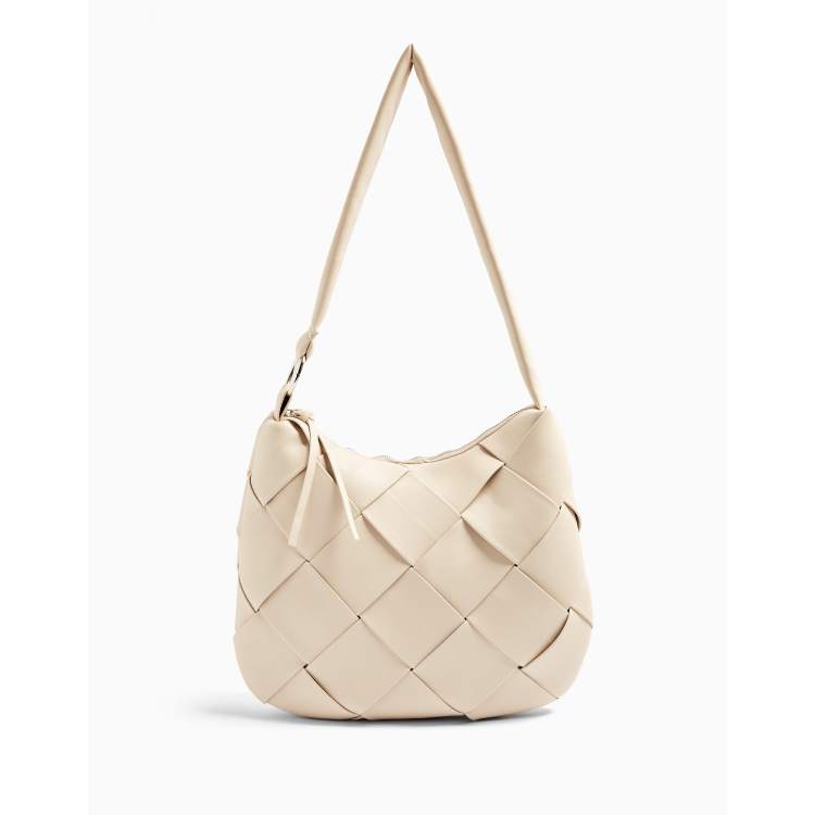 Topshop woven top hobo bag