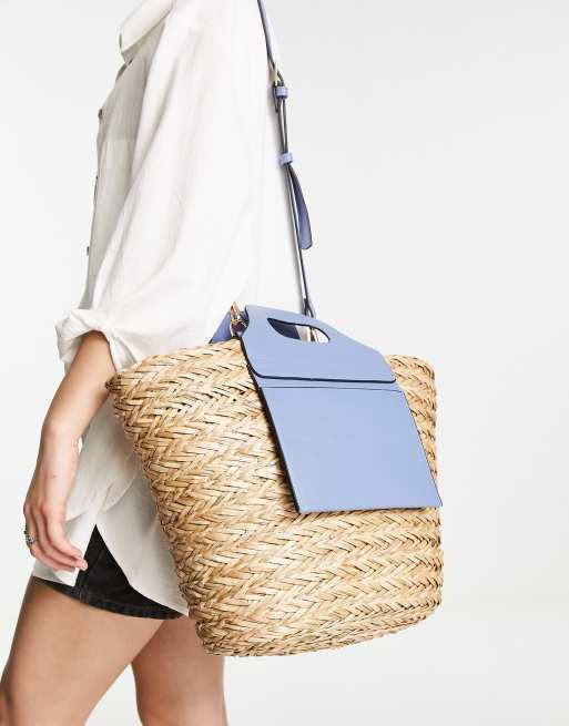 Topshop cheap straw bag