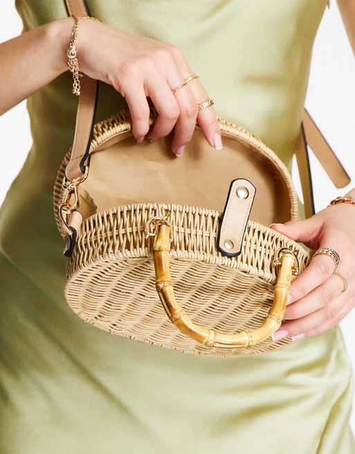 Round rattan bag topshop new arrivals