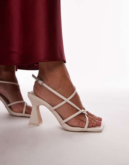 Strappy Block Heeled Topshop Strappy Heeled Sandals Strappy Heeled