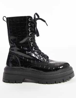 Topshop combat hot sale boots