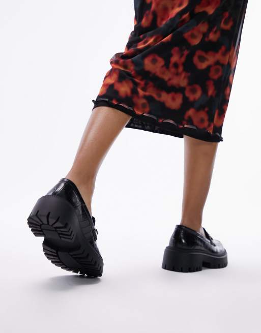 Topshop store black loafers