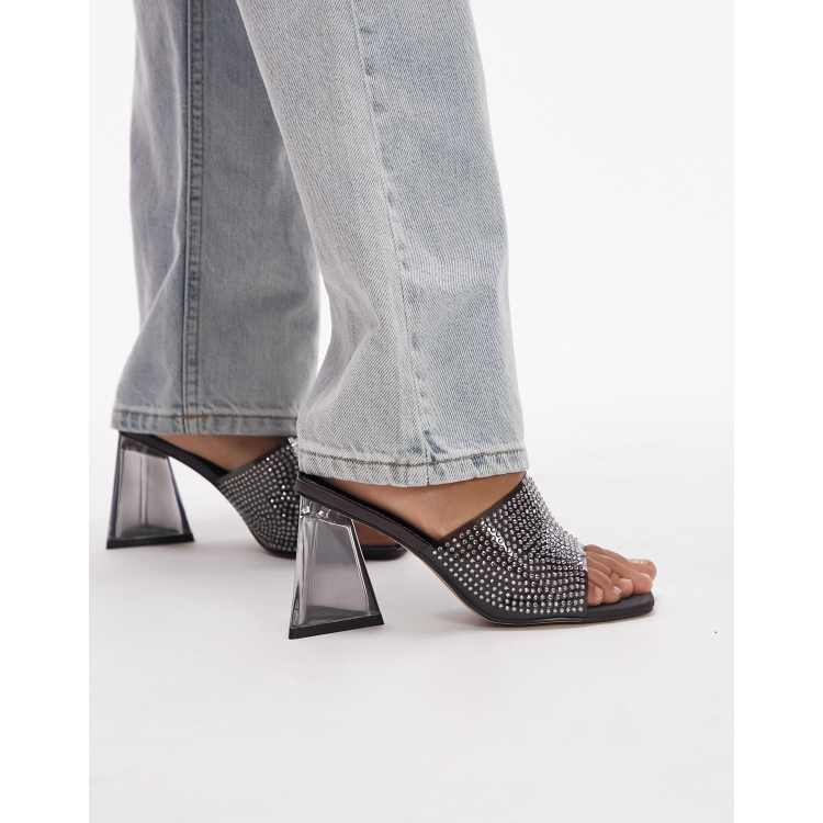 High heel mule store clogs