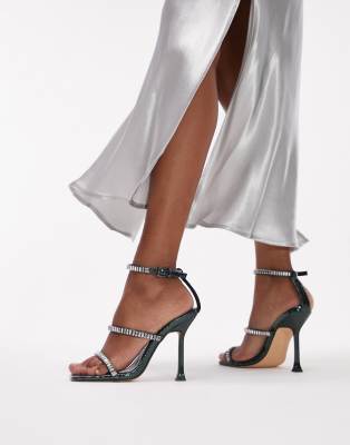 Topshop green outlet heels