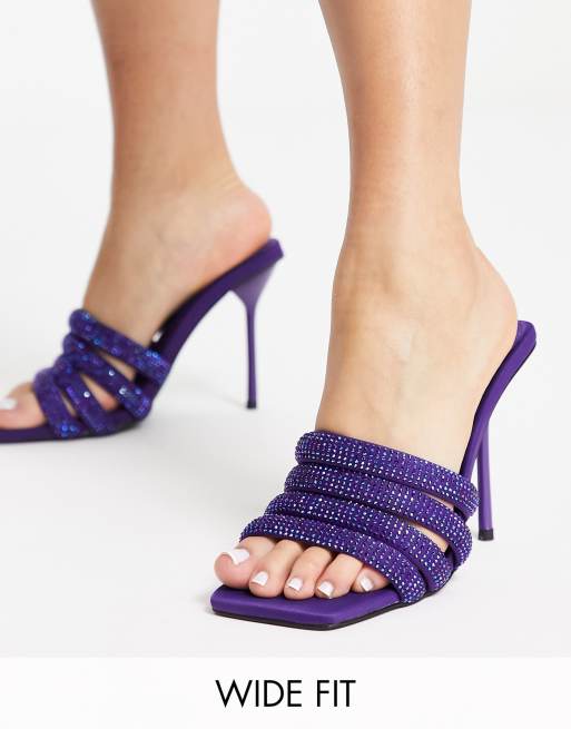 Asos hotsell purple heels