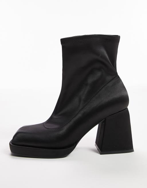 Topshop babe block hot sale heel boots