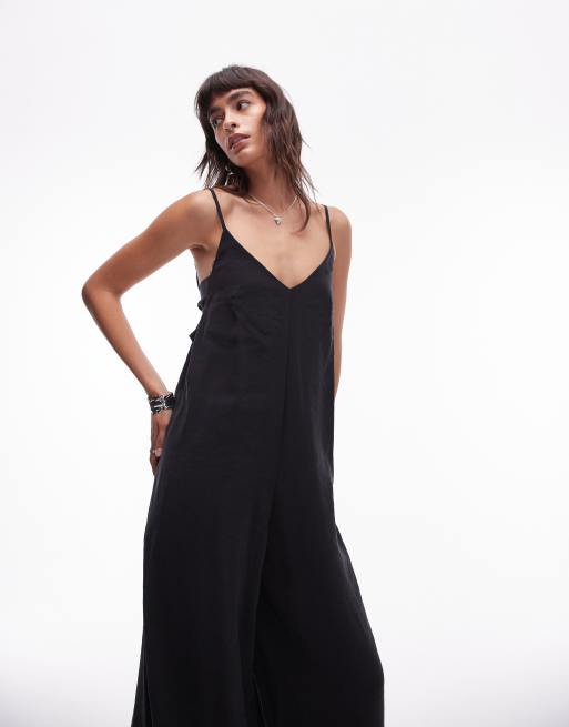 Jumpsuit with tie back on sale