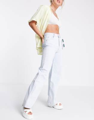 topshop slim wide leg jeans