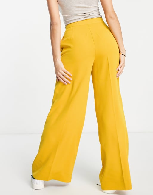 Topshop yellow clearance pants