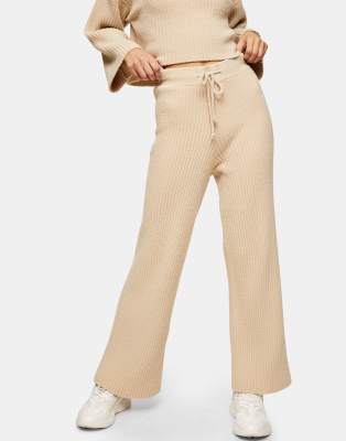 ribbed loose pants