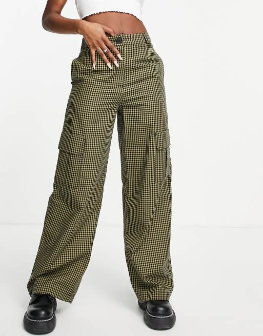 Topshop checkered hot sale pants