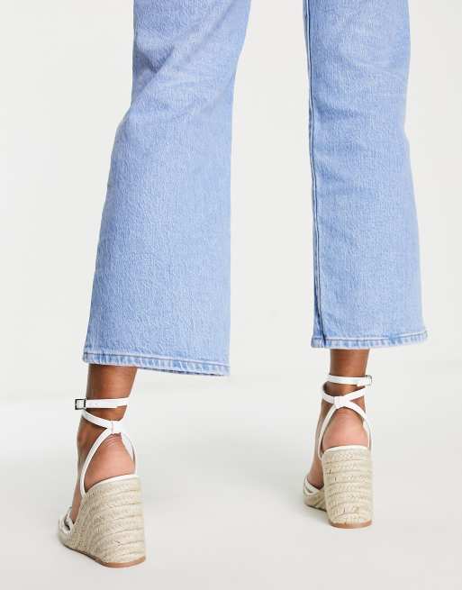 Topshop - Wilma - Espadrilles à semelle compensée - Blanc, 2 de 4