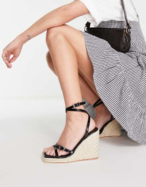 high wedge in black | ASOS