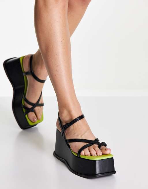 Topshop wander wedges top