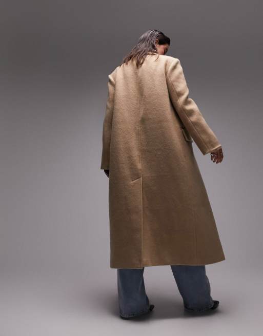 Wool blend sale oversized coat