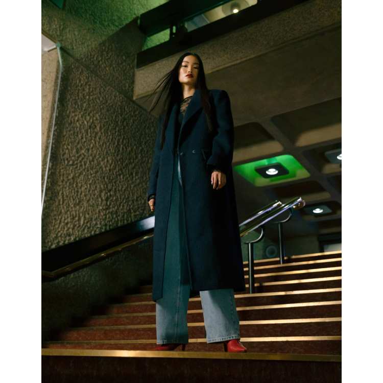 Topshop marla slouch coat top