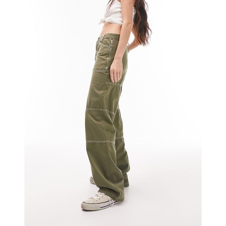 美品EUROKENVY Luxspo Pleats Pants M カーキ 202734260-1-khaki?$n_750w$&wid