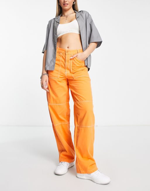 Orange 2024 slacks women's