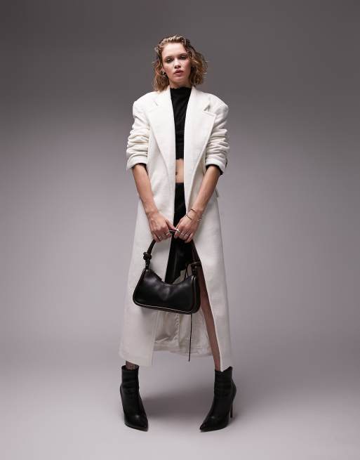 White 2025 coat topshop